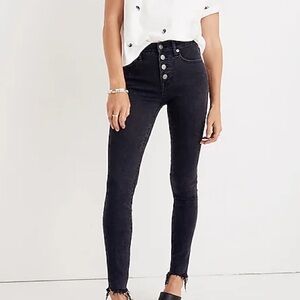 Madewell 9” High Rise Skinny 26 Petite Black